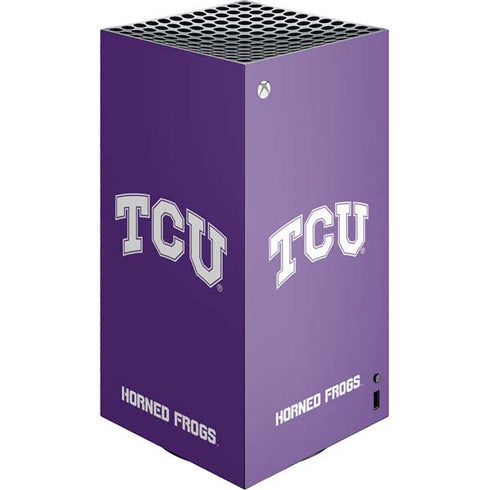 Texas Christian University TCU Horned Frogs XBox Series X Digital Edition Console Skin